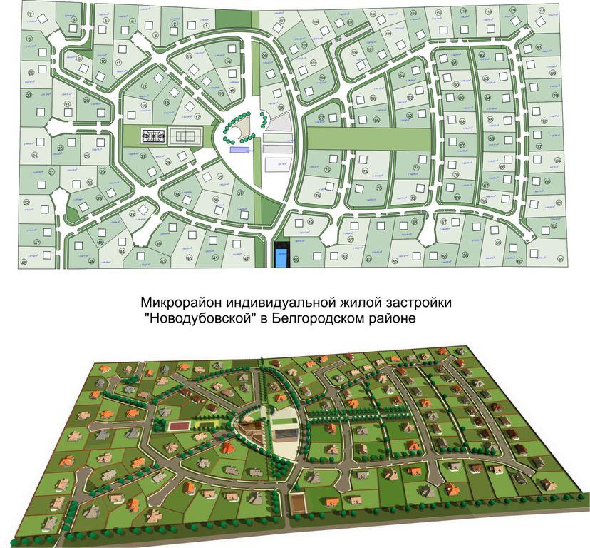 Карта московского микрорайона